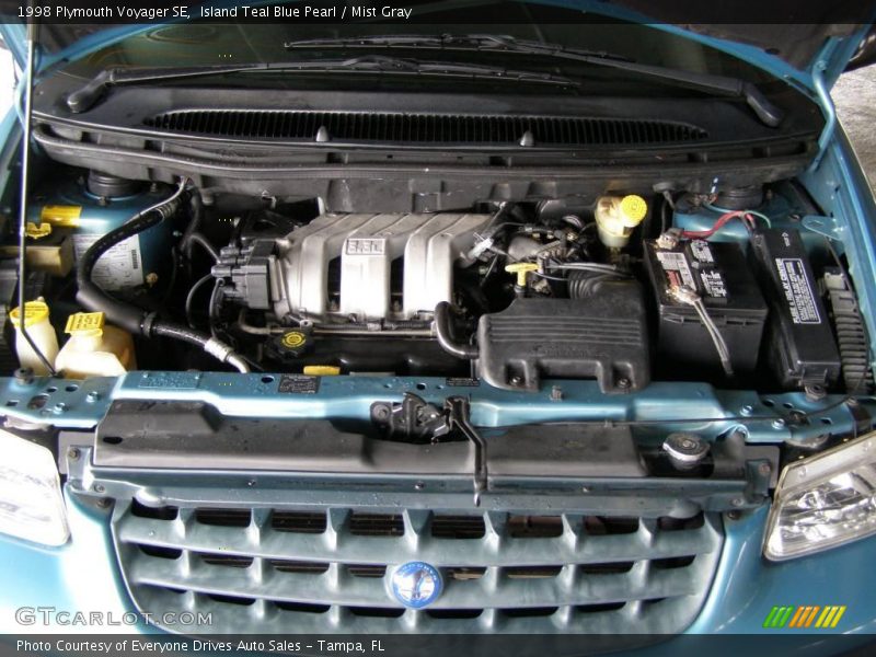 Island Teal Blue Pearl / Mist Gray 1998 Plymouth Voyager SE