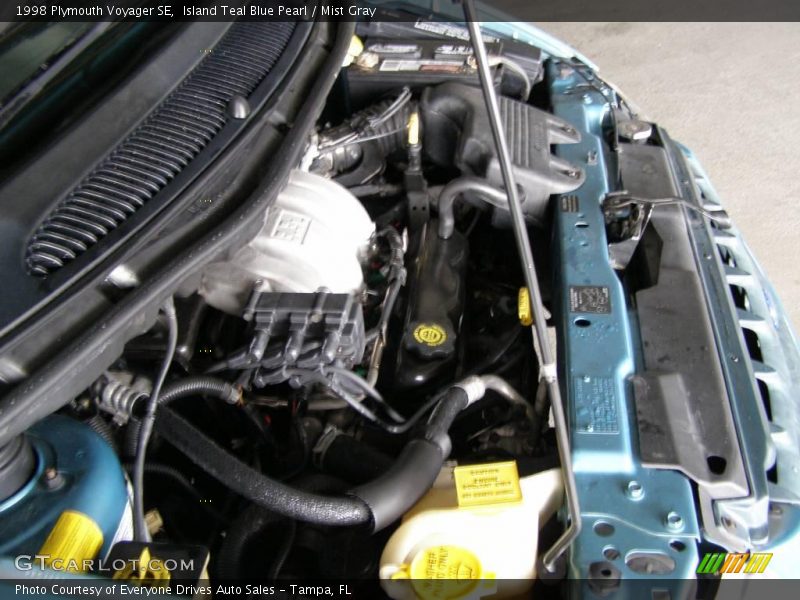 Island Teal Blue Pearl / Mist Gray 1998 Plymouth Voyager SE