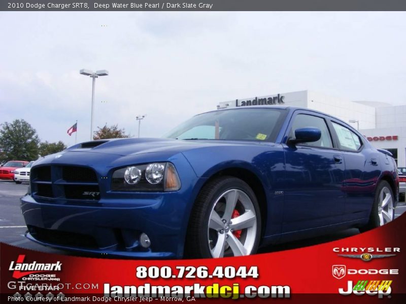 Deep Water Blue Pearl / Dark Slate Gray 2010 Dodge Charger SRT8