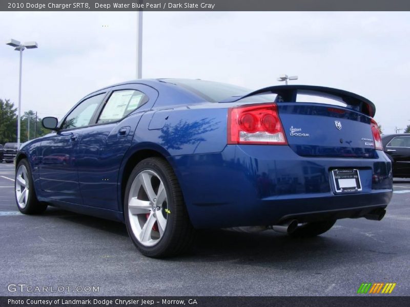 Deep Water Blue Pearl / Dark Slate Gray 2010 Dodge Charger SRT8