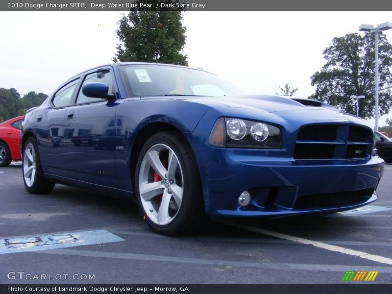 Deep Water Blue Pearl / Dark Slate Gray 2010 Dodge Charger SRT8