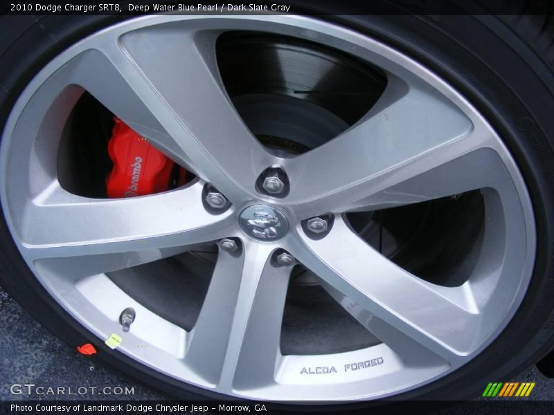 Deep Water Blue Pearl / Dark Slate Gray 2010 Dodge Charger SRT8