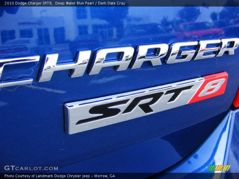 Deep Water Blue Pearl / Dark Slate Gray 2010 Dodge Charger SRT8