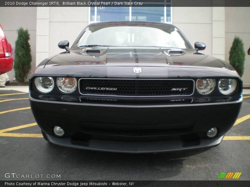 Brilliant Black Crystal Pearl / Dark Slate Gray 2010 Dodge Challenger SRT8