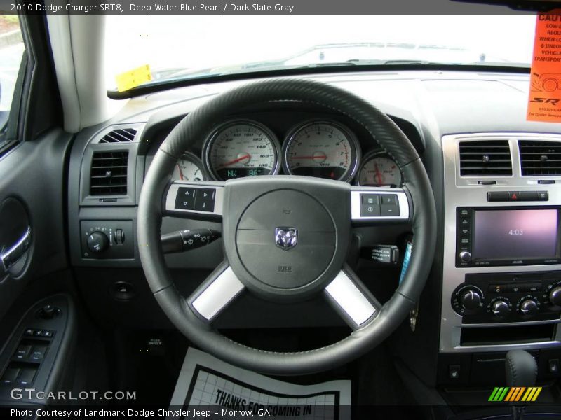 Deep Water Blue Pearl / Dark Slate Gray 2010 Dodge Charger SRT8