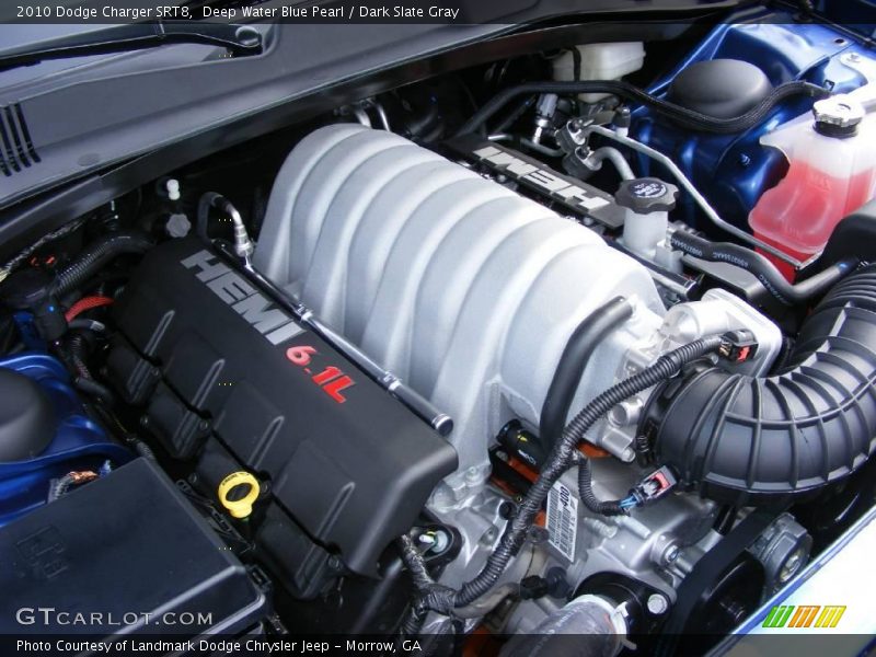 Deep Water Blue Pearl / Dark Slate Gray 2010 Dodge Charger SRT8
