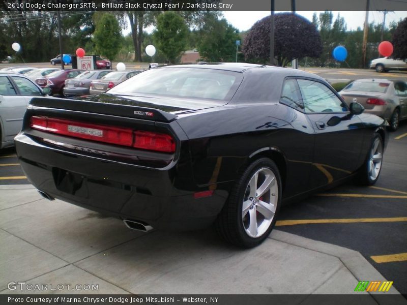 Brilliant Black Crystal Pearl / Dark Slate Gray 2010 Dodge Challenger SRT8