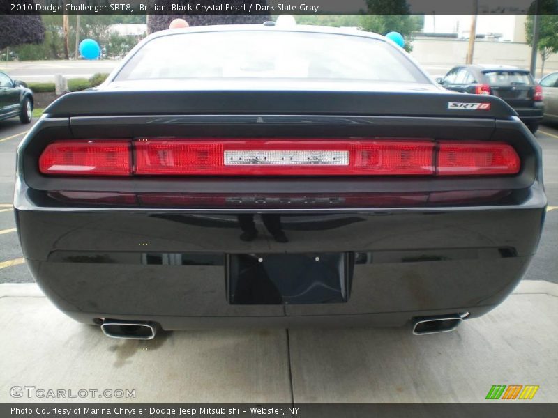Brilliant Black Crystal Pearl / Dark Slate Gray 2010 Dodge Challenger SRT8