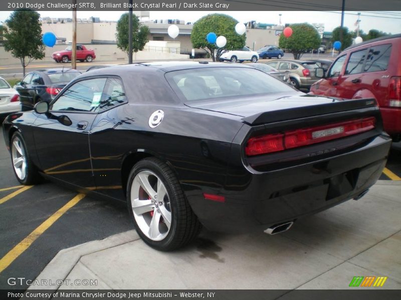 Brilliant Black Crystal Pearl / Dark Slate Gray 2010 Dodge Challenger SRT8