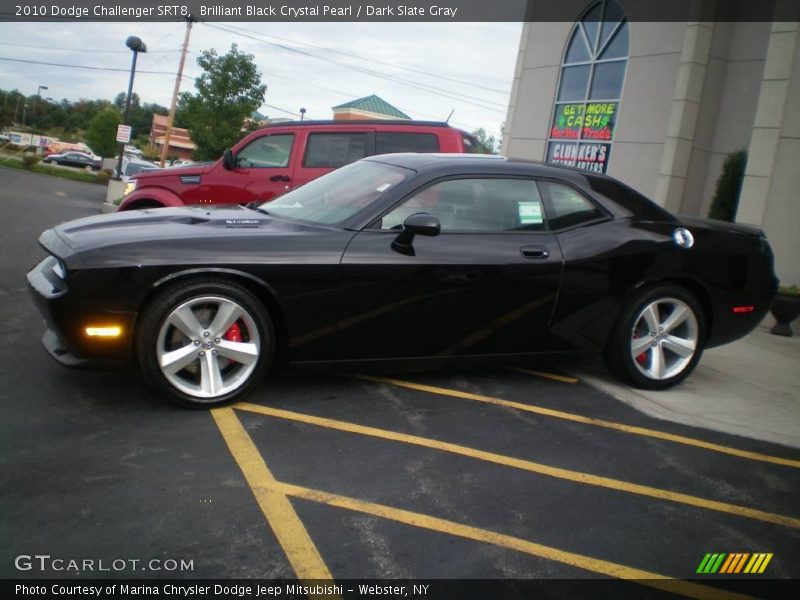 Brilliant Black Crystal Pearl / Dark Slate Gray 2010 Dodge Challenger SRT8