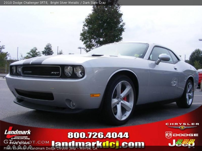 Bright Silver Metallic / Dark Slate Gray 2010 Dodge Challenger SRT8