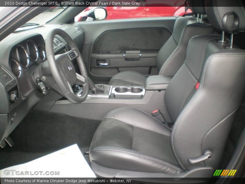 Brilliant Black Crystal Pearl / Dark Slate Gray 2010 Dodge Challenger SRT8
