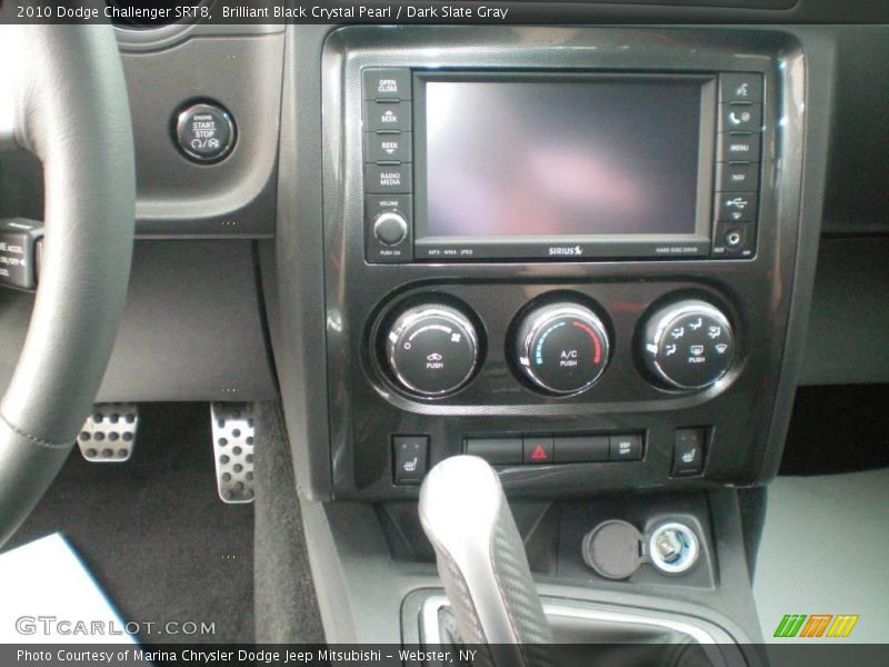 Brilliant Black Crystal Pearl / Dark Slate Gray 2010 Dodge Challenger SRT8