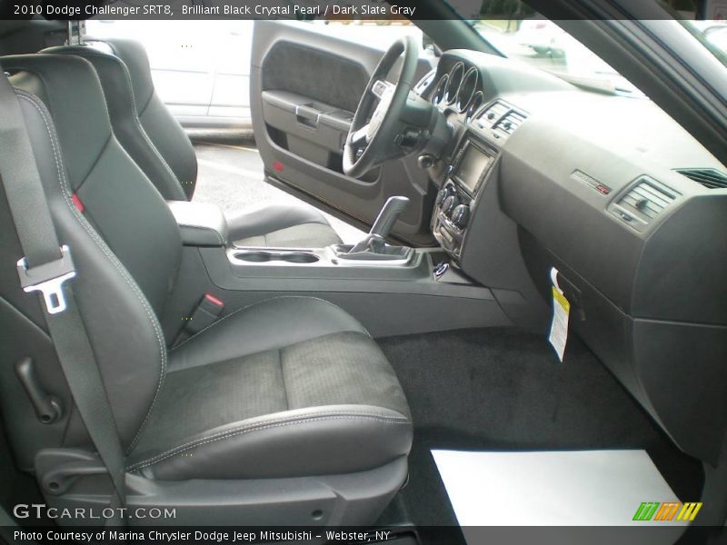 Brilliant Black Crystal Pearl / Dark Slate Gray 2010 Dodge Challenger SRT8