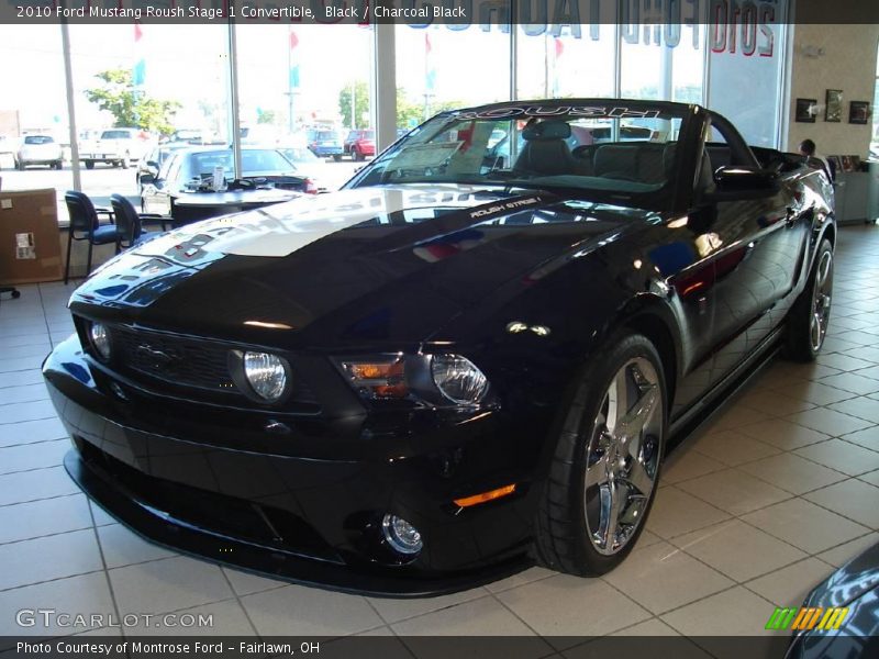 Black / Charcoal Black 2010 Ford Mustang Roush Stage 1 Convertible