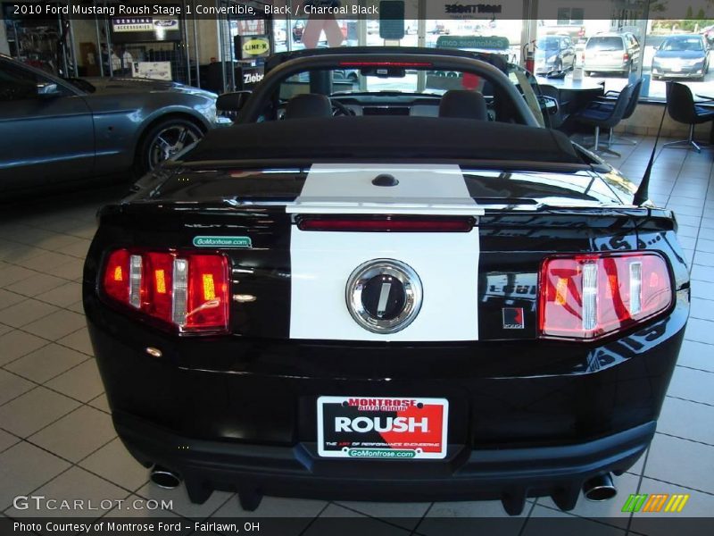 Black / Charcoal Black 2010 Ford Mustang Roush Stage 1 Convertible