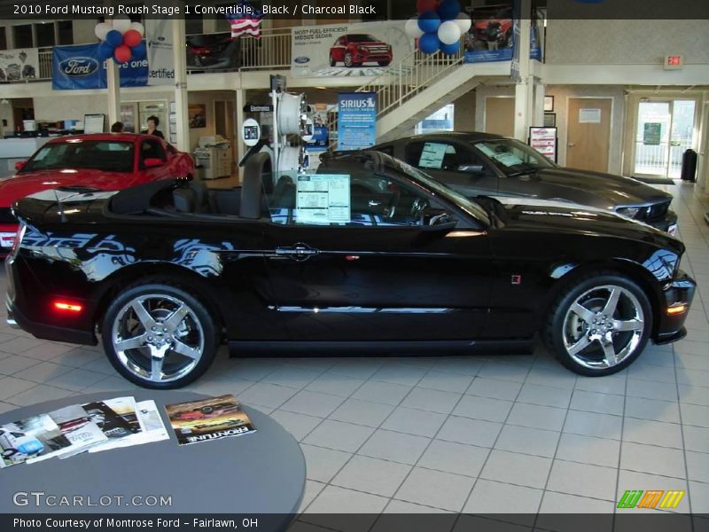 Black / Charcoal Black 2010 Ford Mustang Roush Stage 1 Convertible