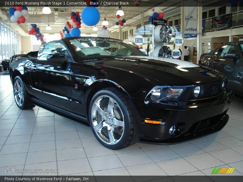 Black / Charcoal Black 2010 Ford Mustang Roush Stage 1 Convertible