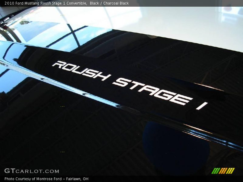 Black / Charcoal Black 2010 Ford Mustang Roush Stage 1 Convertible