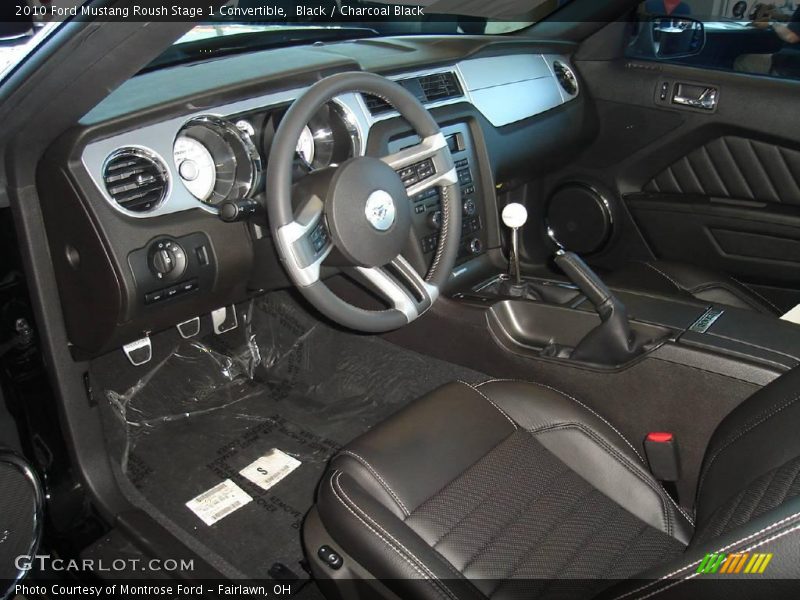 Black / Charcoal Black 2010 Ford Mustang Roush Stage 1 Convertible
