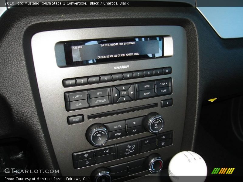 Black / Charcoal Black 2010 Ford Mustang Roush Stage 1 Convertible