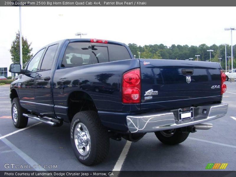 Patriot Blue Pearl / Khaki 2009 Dodge Ram 2500 Big Horn Edition Quad Cab 4x4