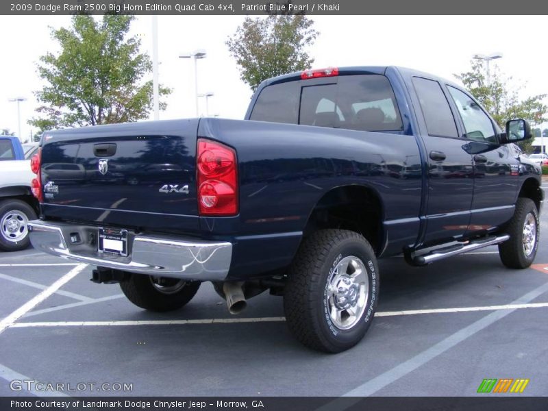 Patriot Blue Pearl / Khaki 2009 Dodge Ram 2500 Big Horn Edition Quad Cab 4x4