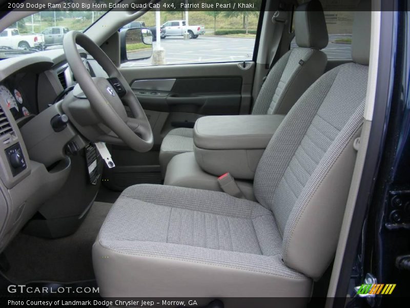 Patriot Blue Pearl / Khaki 2009 Dodge Ram 2500 Big Horn Edition Quad Cab 4x4