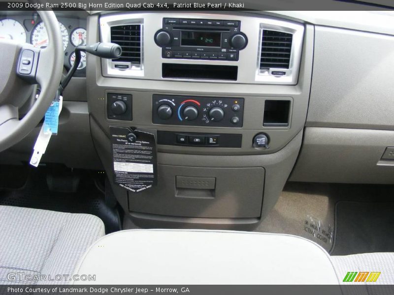 Patriot Blue Pearl / Khaki 2009 Dodge Ram 2500 Big Horn Edition Quad Cab 4x4