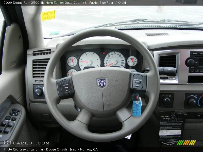 Patriot Blue Pearl / Khaki 2009 Dodge Ram 2500 Big Horn Edition Quad Cab 4x4