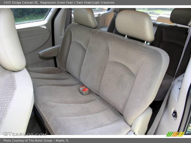 Magnesium Green Pearl / Dark Khaki/Light Graystone 2005 Dodge Caravan SE
