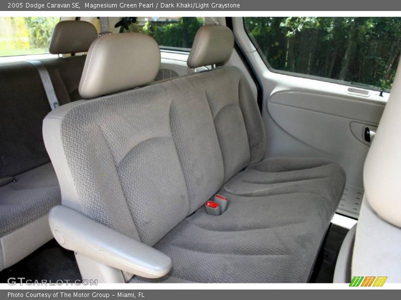 Magnesium Green Pearl / Dark Khaki/Light Graystone 2005 Dodge Caravan SE