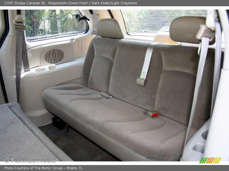 Magnesium Green Pearl / Dark Khaki/Light Graystone 2005 Dodge Caravan SE