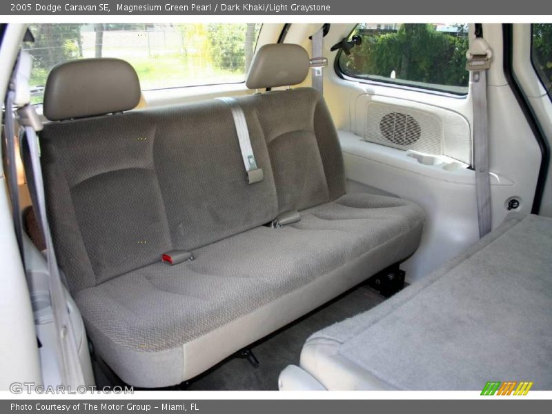 Magnesium Green Pearl / Dark Khaki/Light Graystone 2005 Dodge Caravan SE