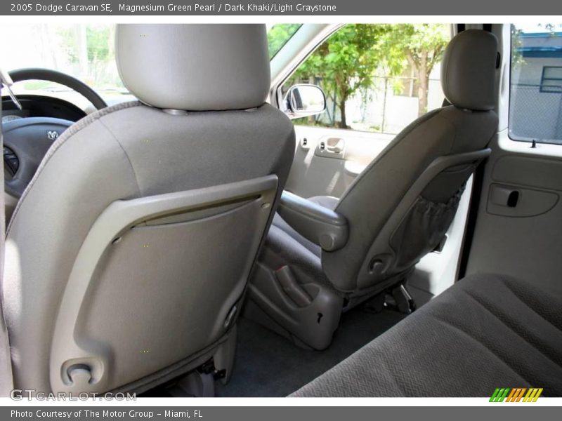 Magnesium Green Pearl / Dark Khaki/Light Graystone 2005 Dodge Caravan SE