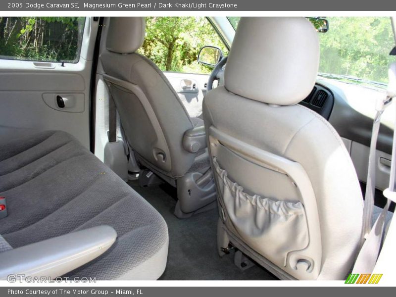 Magnesium Green Pearl / Dark Khaki/Light Graystone 2005 Dodge Caravan SE