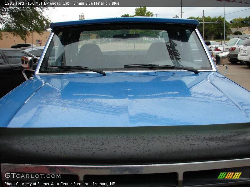 Bimini Blue Metallic / Blue 1992 Ford F150 XLT Extended Cab