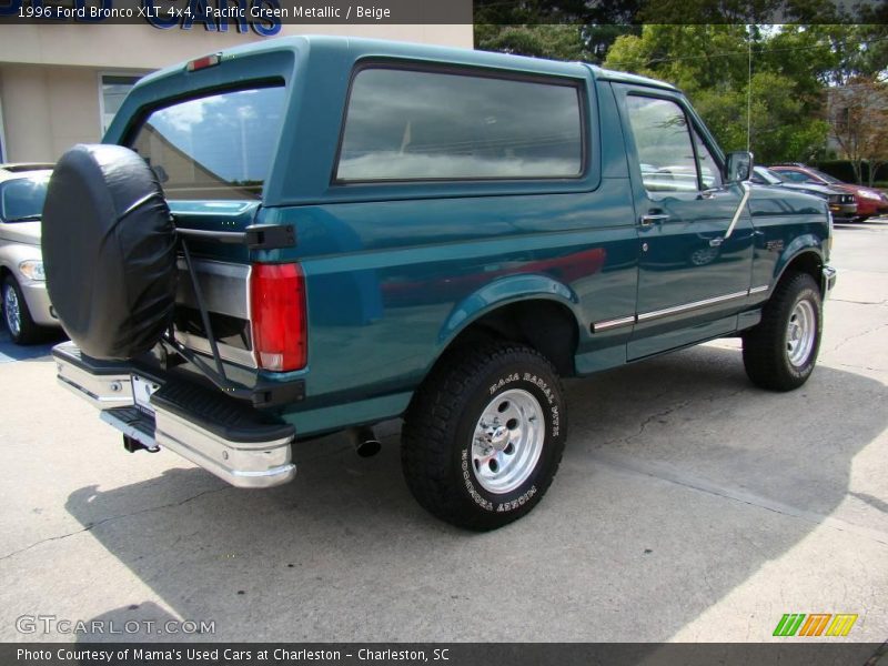 Pacific Green Metallic / Beige 1996 Ford Bronco XLT 4x4