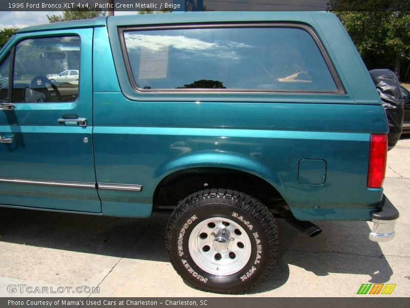 Pacific Green Metallic / Beige 1996 Ford Bronco XLT 4x4