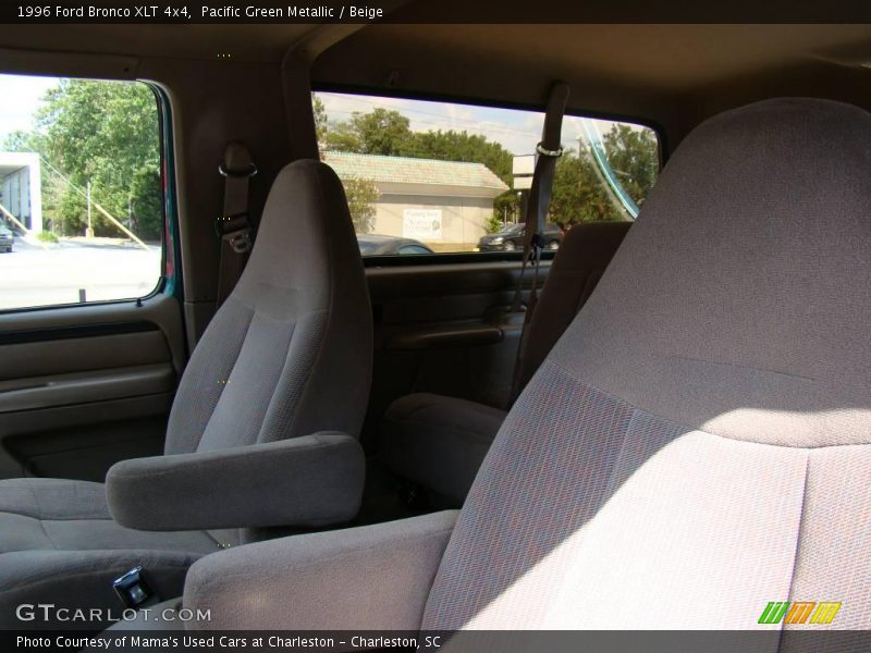 Pacific Green Metallic / Beige 1996 Ford Bronco XLT 4x4
