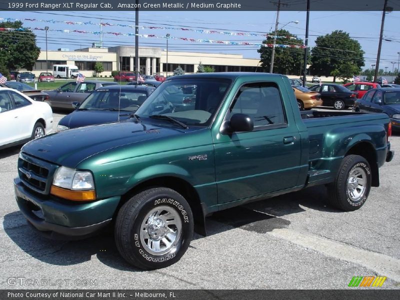 Amazon Green Metallic / Medium Graphite 1999 Ford Ranger XLT Regular Cab