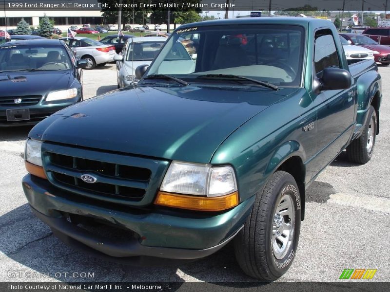 Amazon Green Metallic / Medium Graphite 1999 Ford Ranger XLT Regular Cab