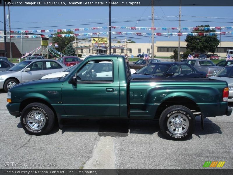 Amazon Green Metallic / Medium Graphite 1999 Ford Ranger XLT Regular Cab