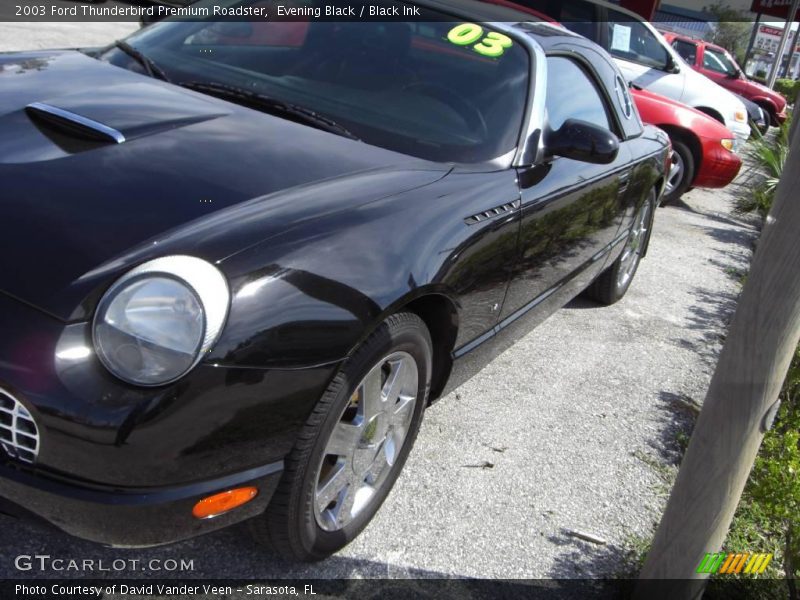Evening Black / Black Ink 2003 Ford Thunderbird Premium Roadster