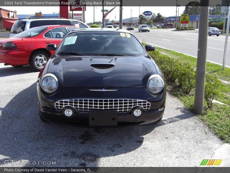 Evening Black / Black Ink 2003 Ford Thunderbird Premium Roadster
