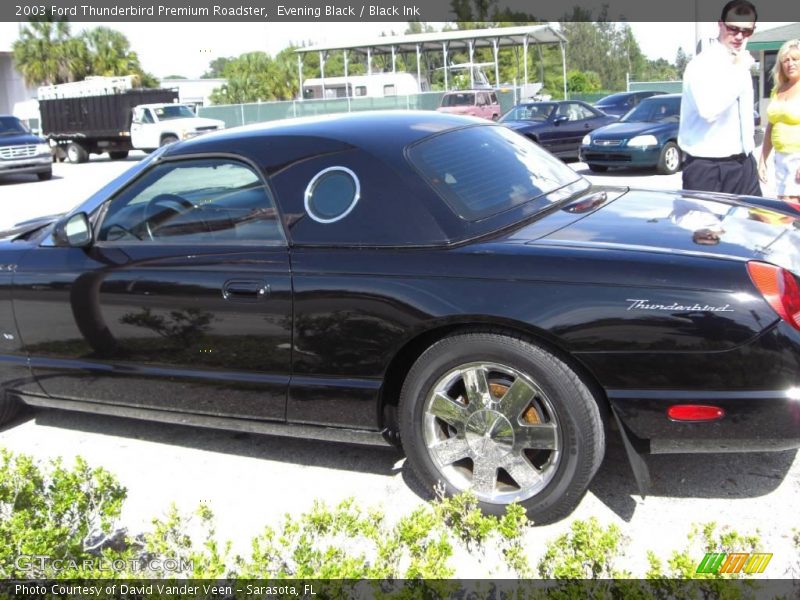 Evening Black / Black Ink 2003 Ford Thunderbird Premium Roadster