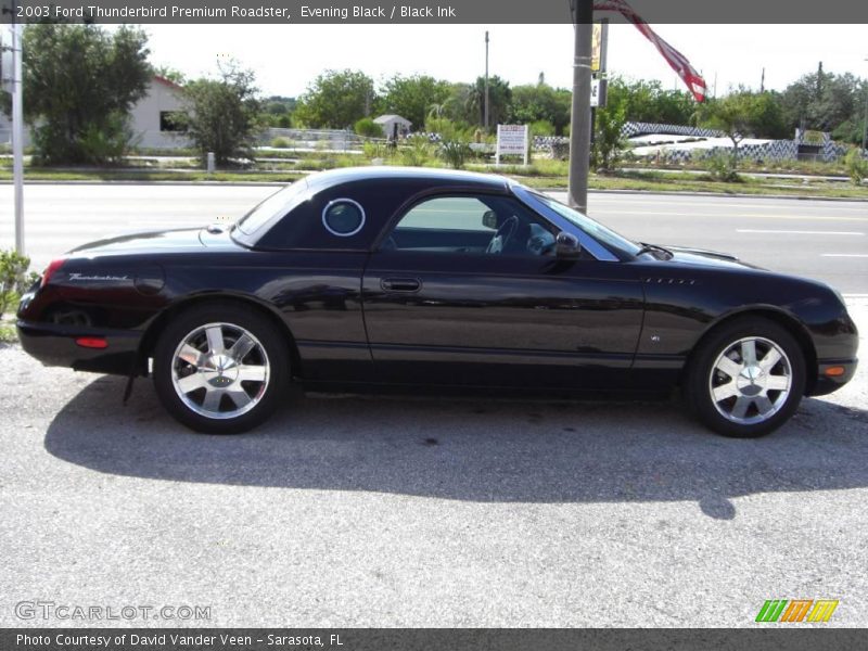 Evening Black / Black Ink 2003 Ford Thunderbird Premium Roadster