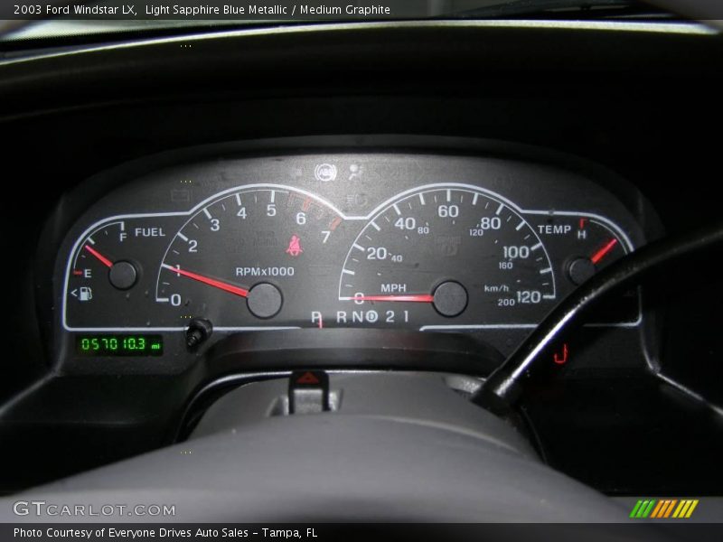 Light Sapphire Blue Metallic / Medium Graphite 2003 Ford Windstar LX