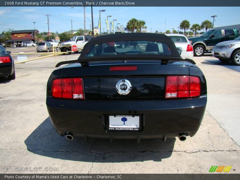 Black / Charcoal Black/Dove 2008 Ford Mustang GT Premium Convertible