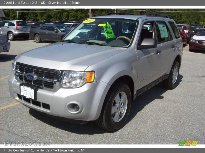Silver Metallic / Stone 2008 Ford Escape XLS 4WD